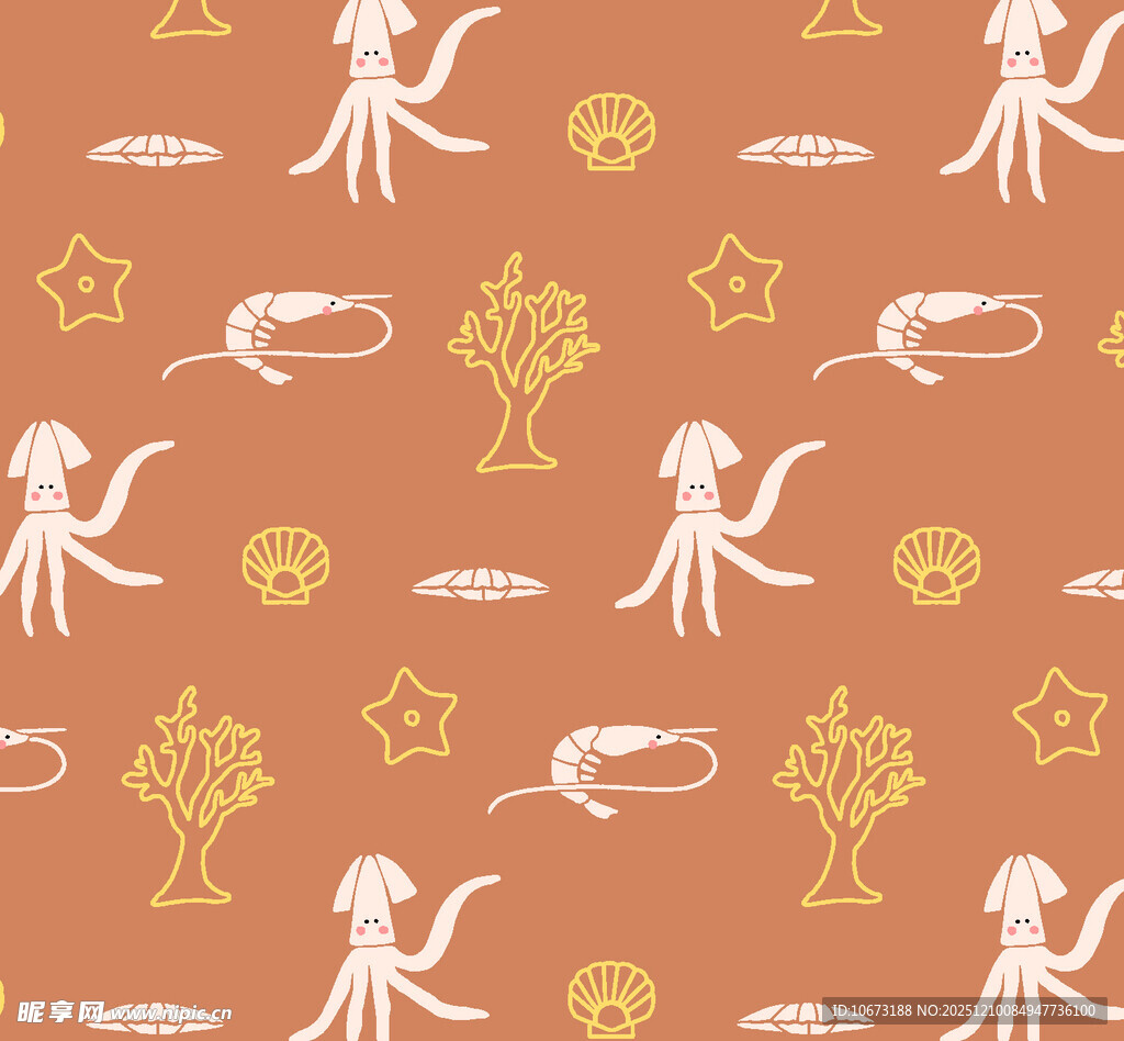 复古风格魔法元素图案