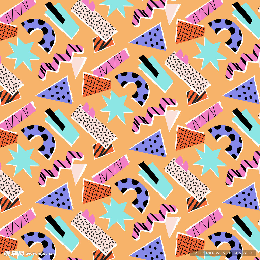 多彩几何图案背景设计