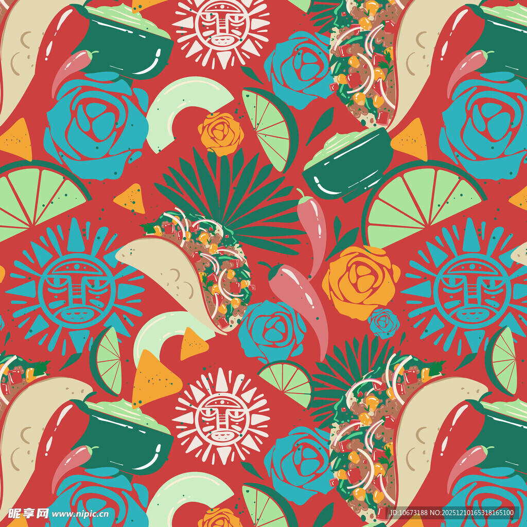 日式和风寿司图案背景