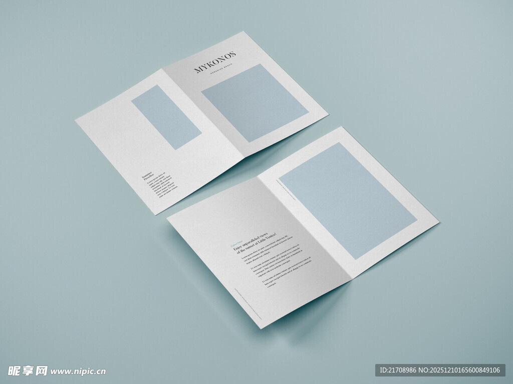 简约双折页设计展示