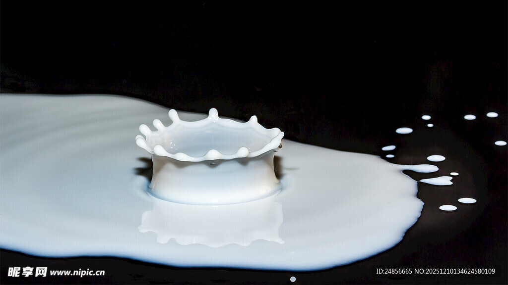 牛奶溅落瞬间