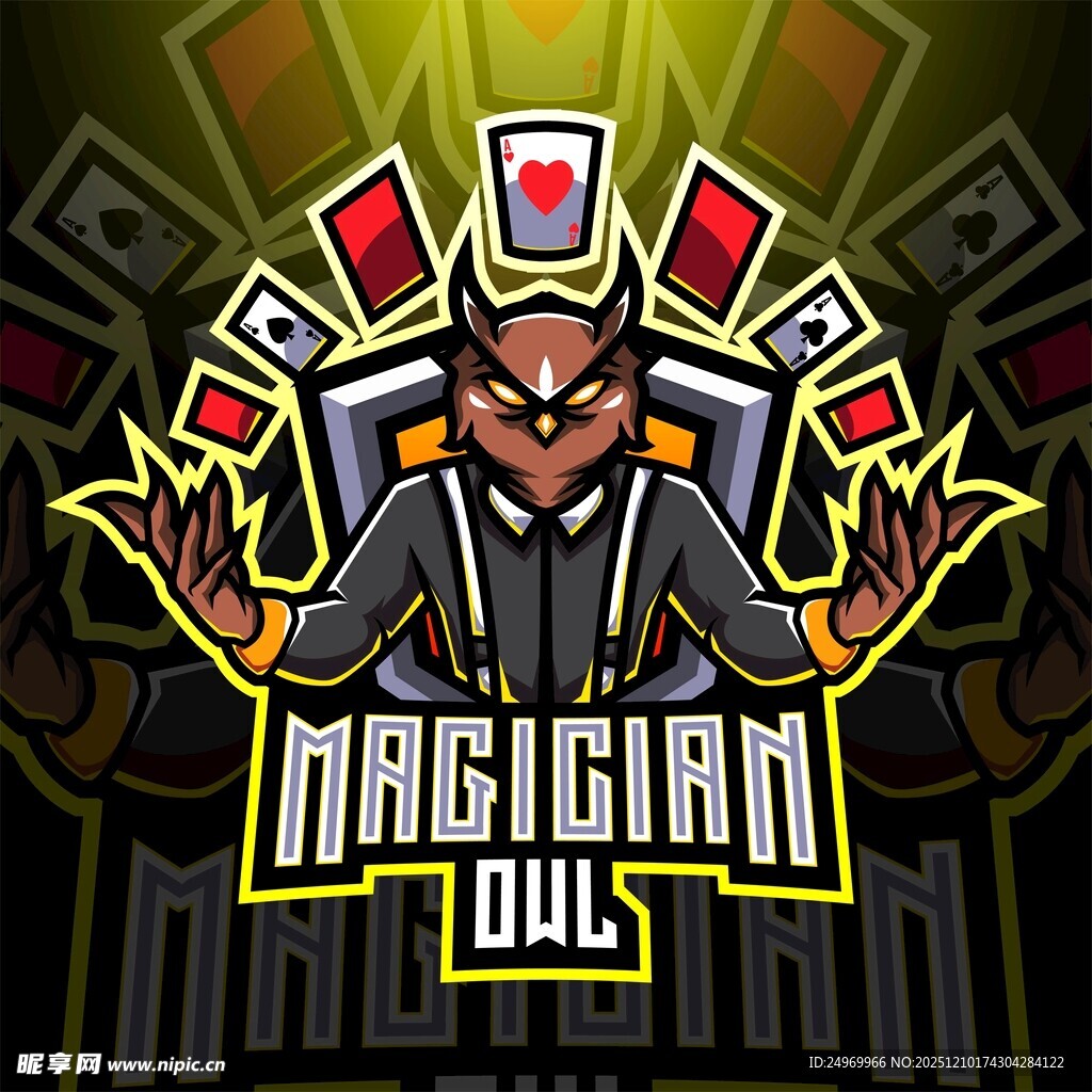 魔术大师形象标志设计