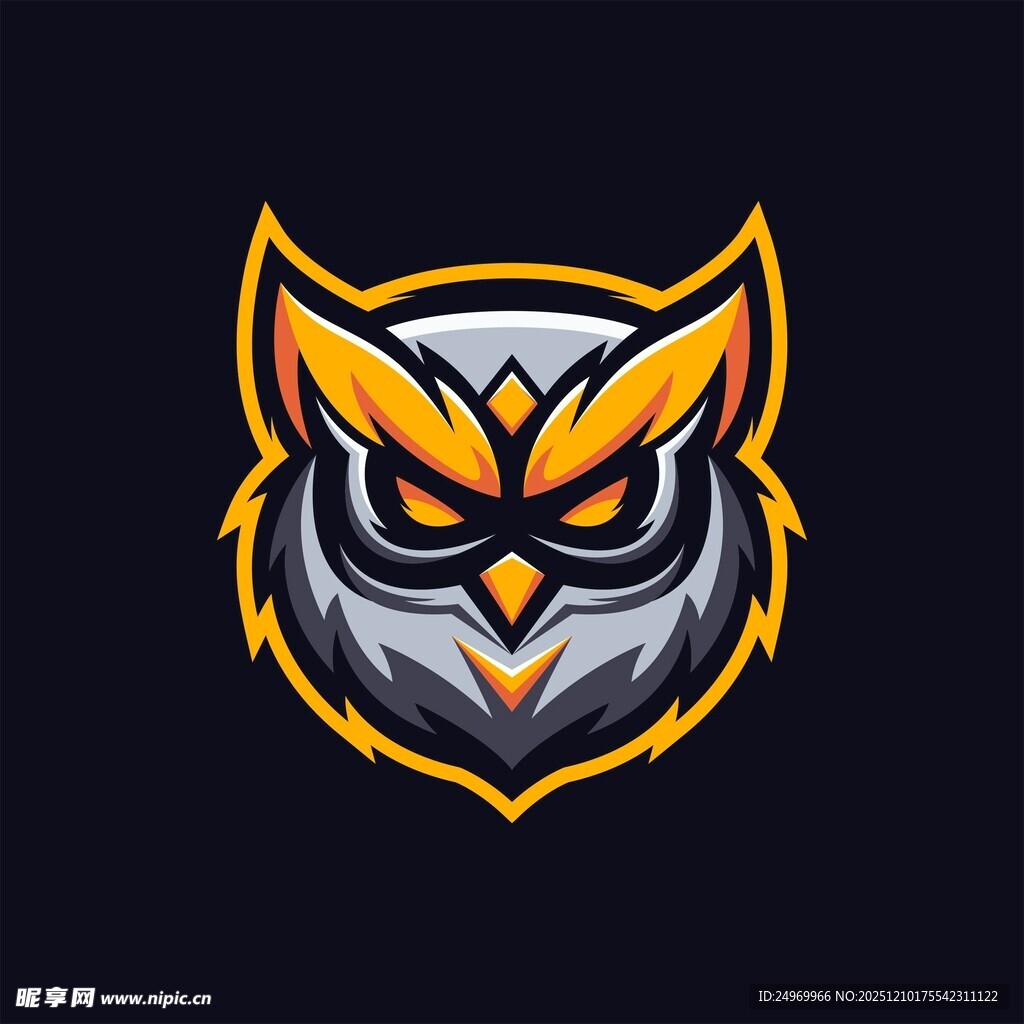 愤怒猫头鹰游戏战队标志