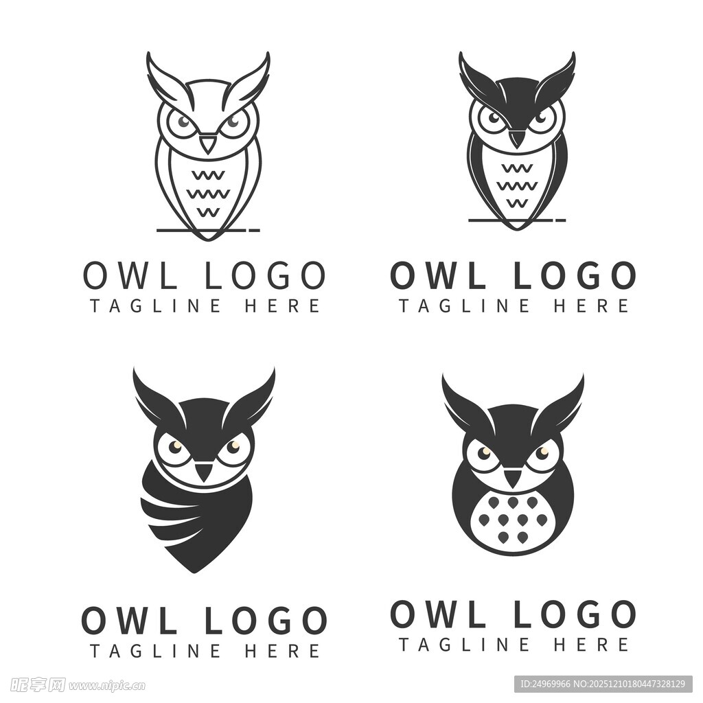 猫头鹰标志设计集合