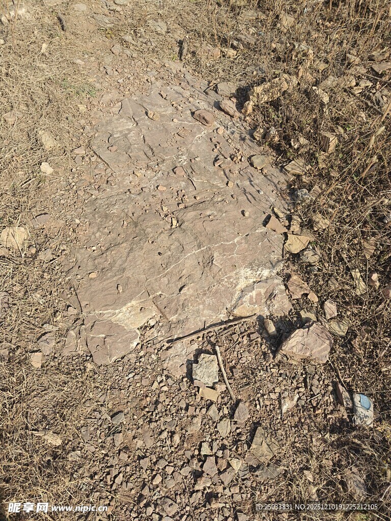 地面上的碎石与泥土