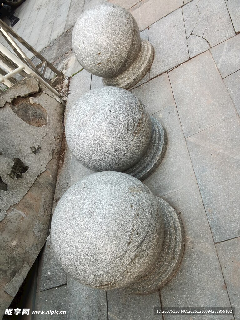 石球摆件古朴庭院装饰