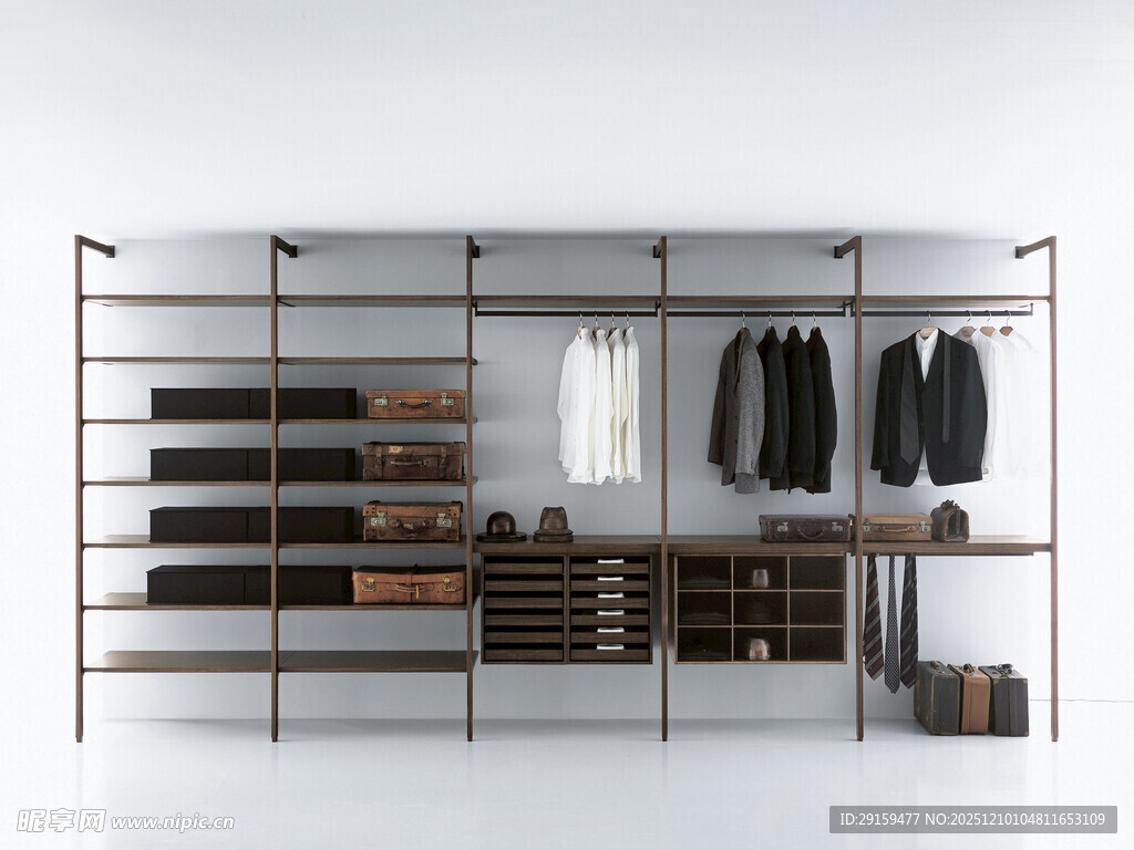 现代简约风金属置物挂衣架