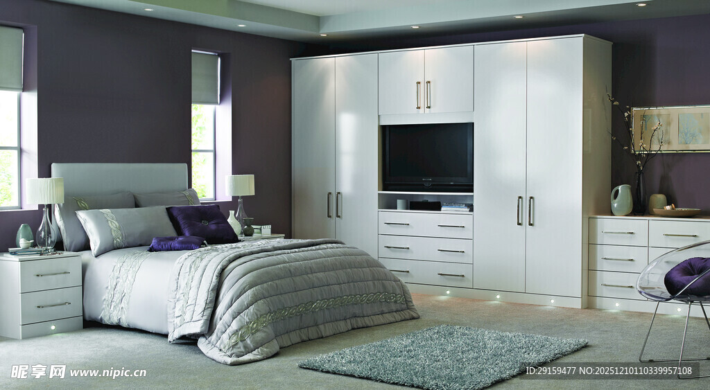 现代简约风格卧室场景