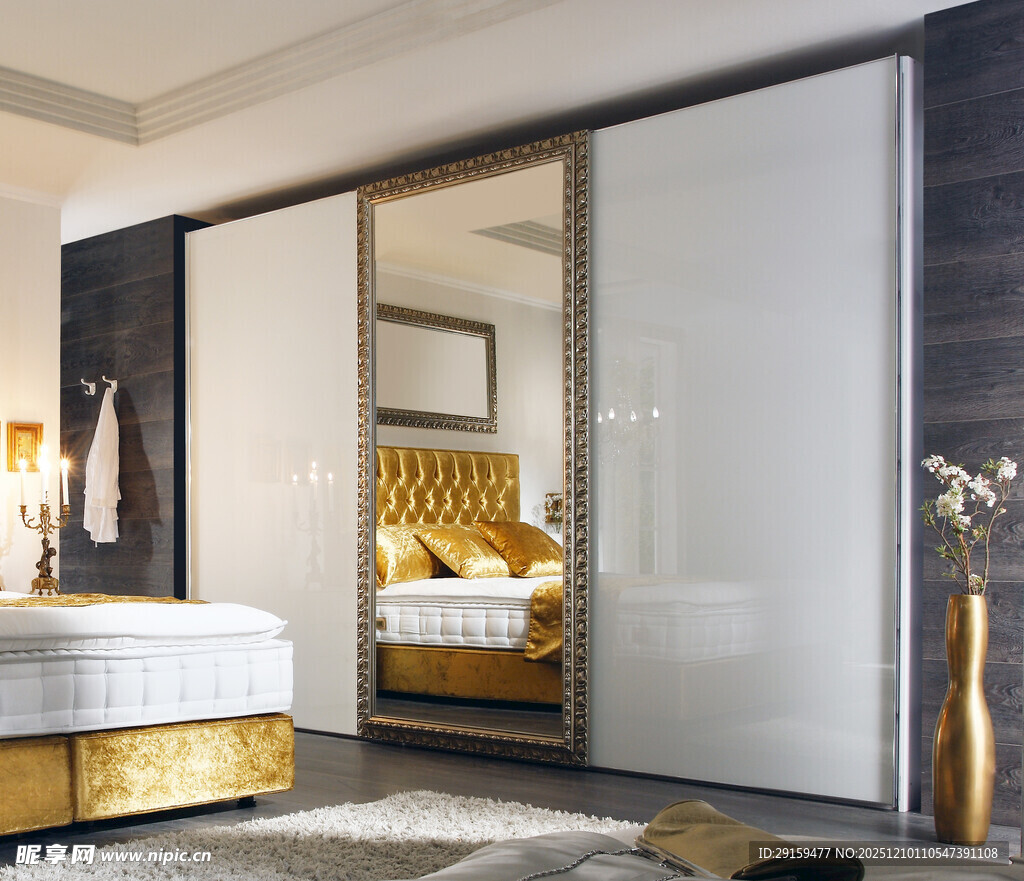 现代简约风格卧室衣柜设计