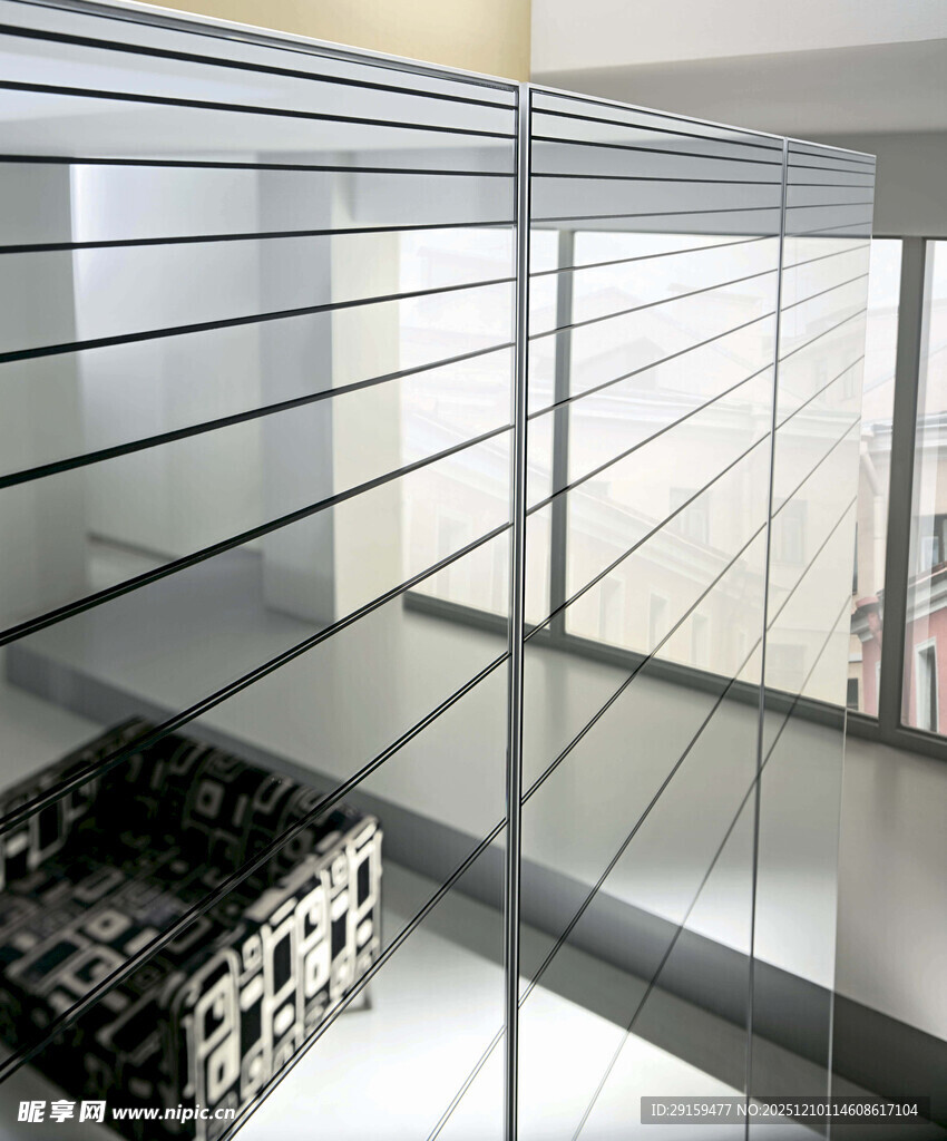 现代简约金属线条室内设计