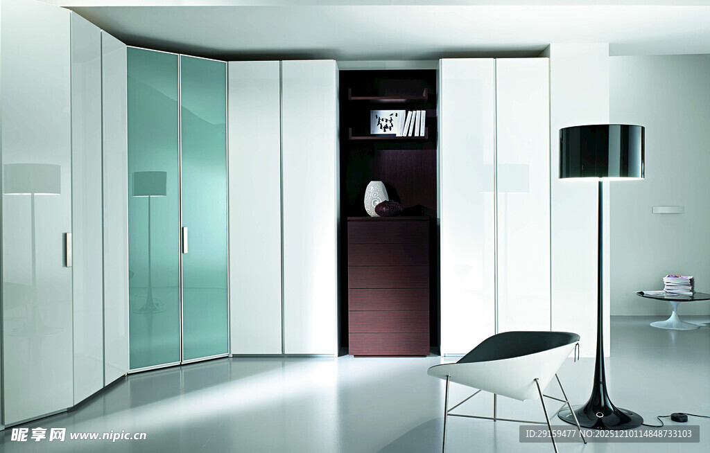 现代简约风格室内门场景