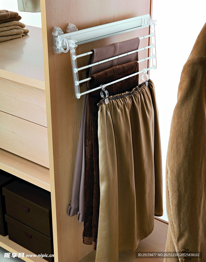 衣柜悬挂式裤架收纳神器