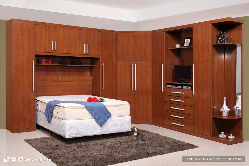 现代风格木质卧室组合家具