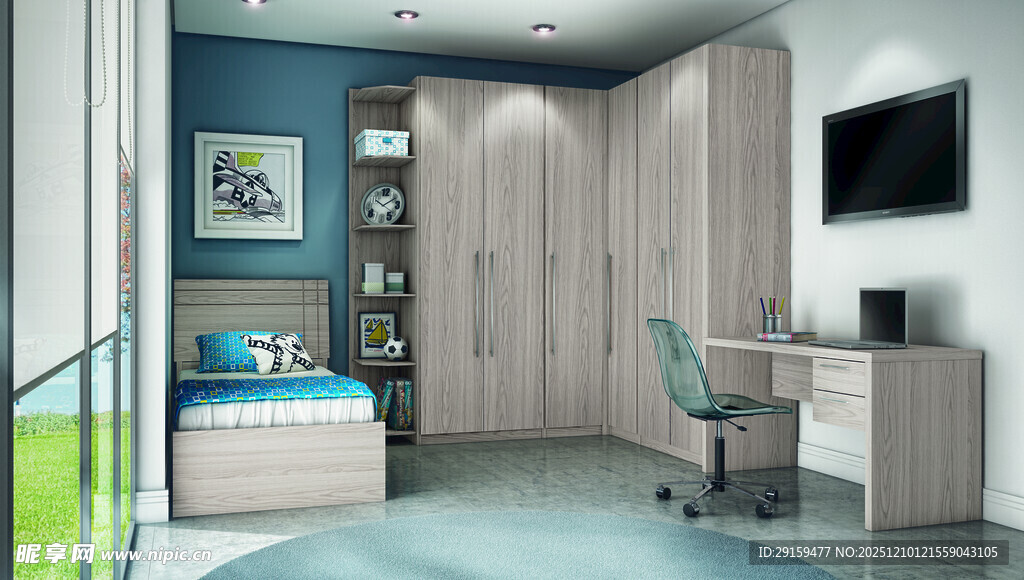 简约现代风格书房空间