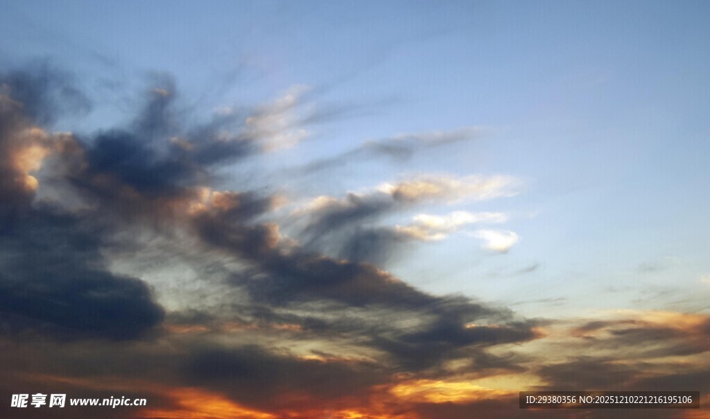 绚丽晚霞天空美景