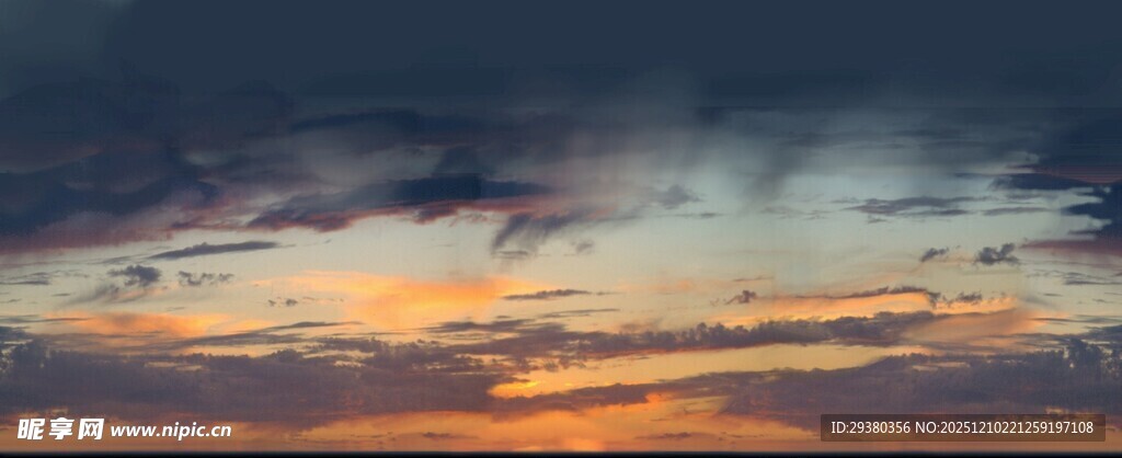 绚丽晚霞天空美景