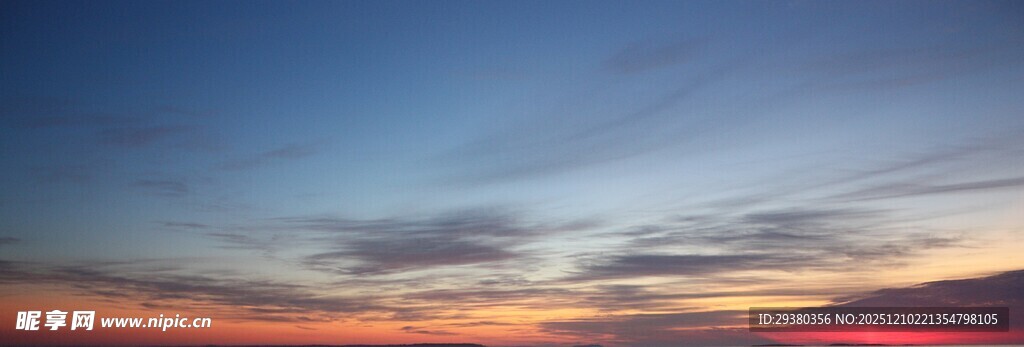 绚丽晚霞天空美景