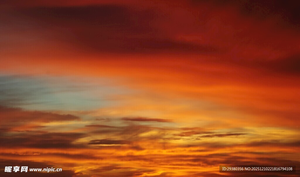 绚丽晚霞天空美景