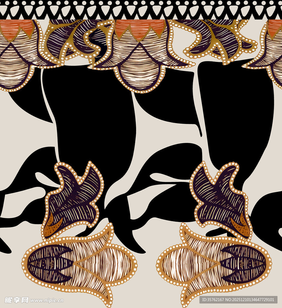 昆虫图案的精美装饰艺术