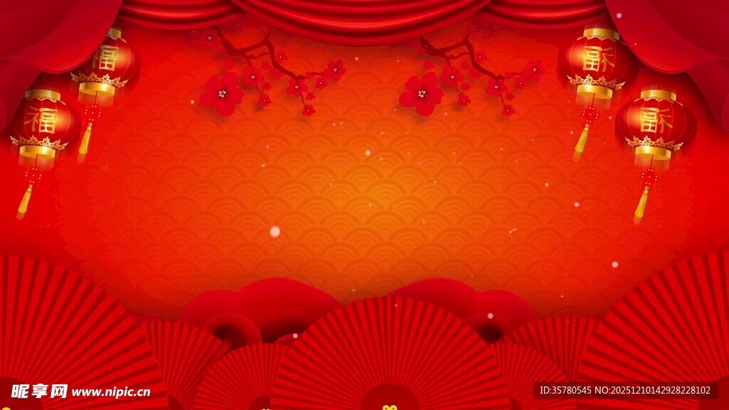  新年喜庆春节灯笼福字