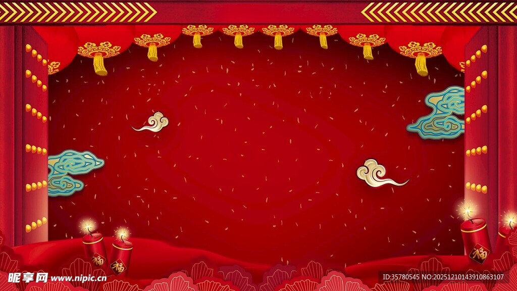  新年喜庆春节灯笼福字