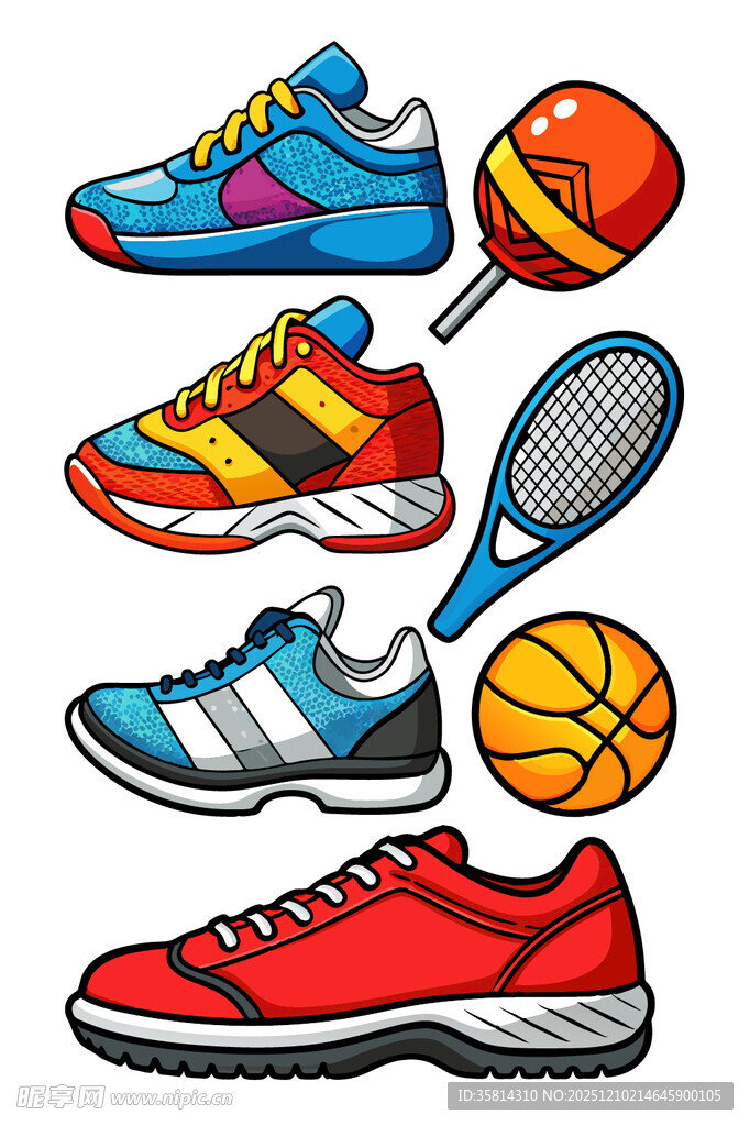 多彩运动装备展示