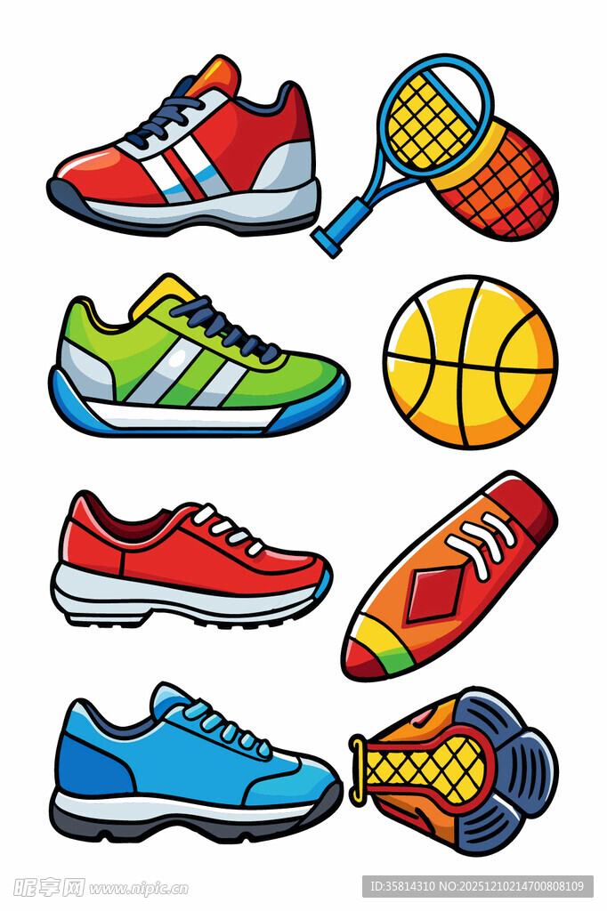 多彩运动装备集合