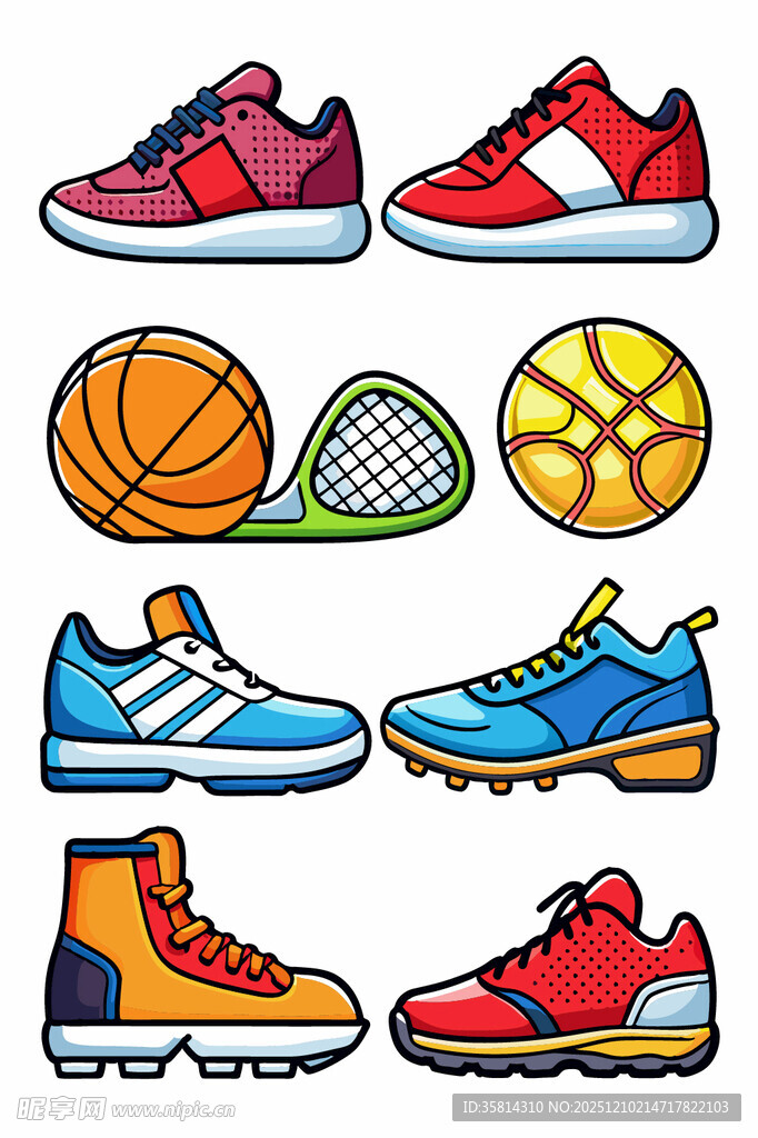 多彩运动装备集合