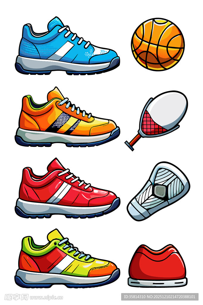 多彩运动装备集合