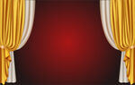 金色幕布 