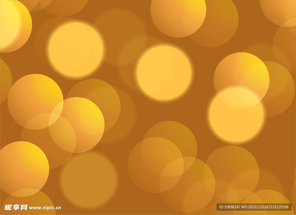 金色光斑梦幻背景 