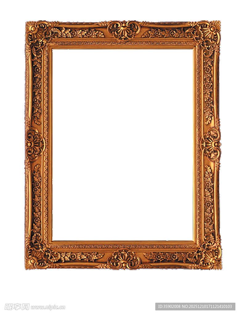 复古雕花木质相框