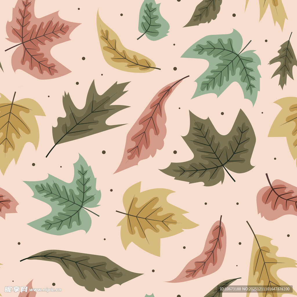 秋季树叶图案背景纹理