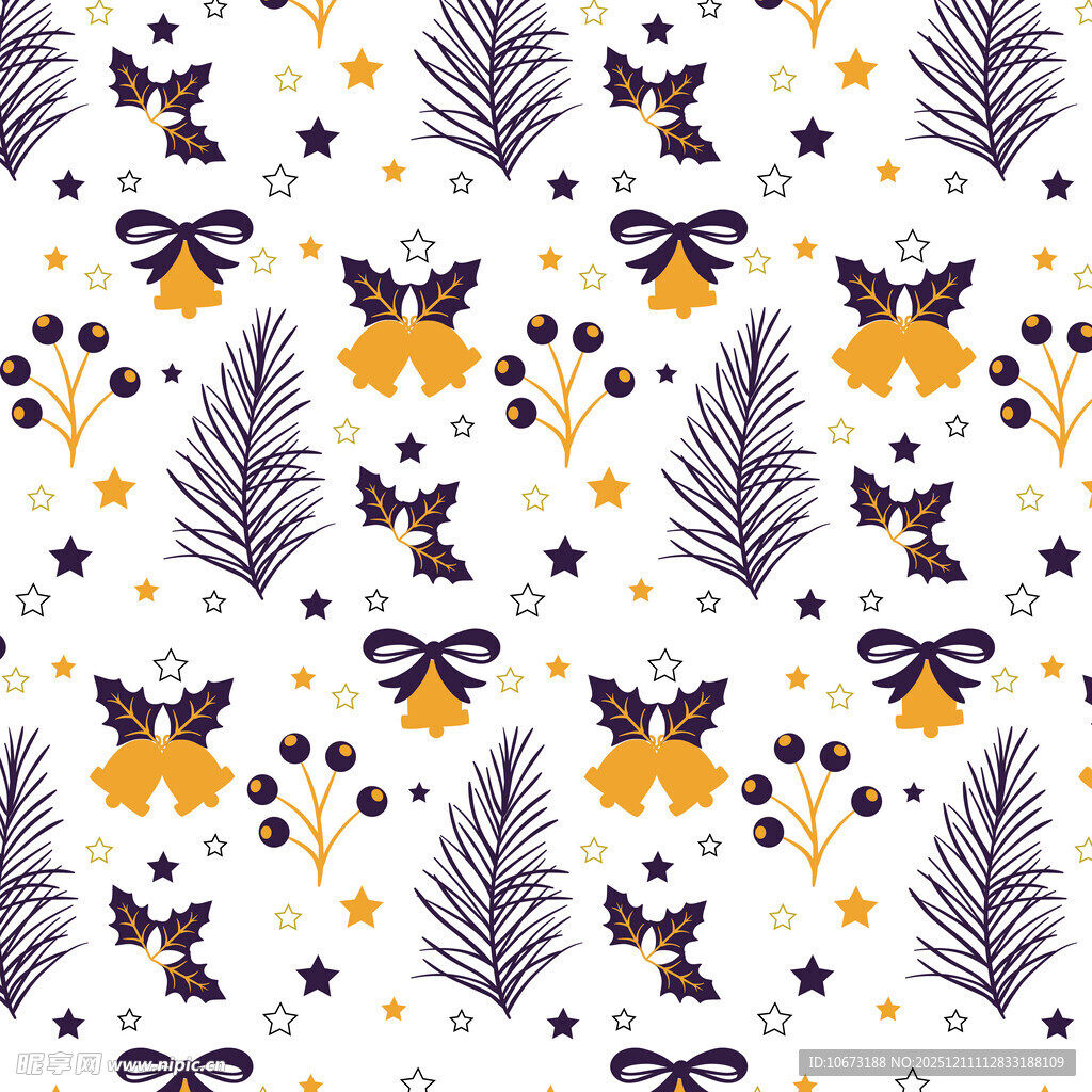 花卉蝴蝶叶子图案背景