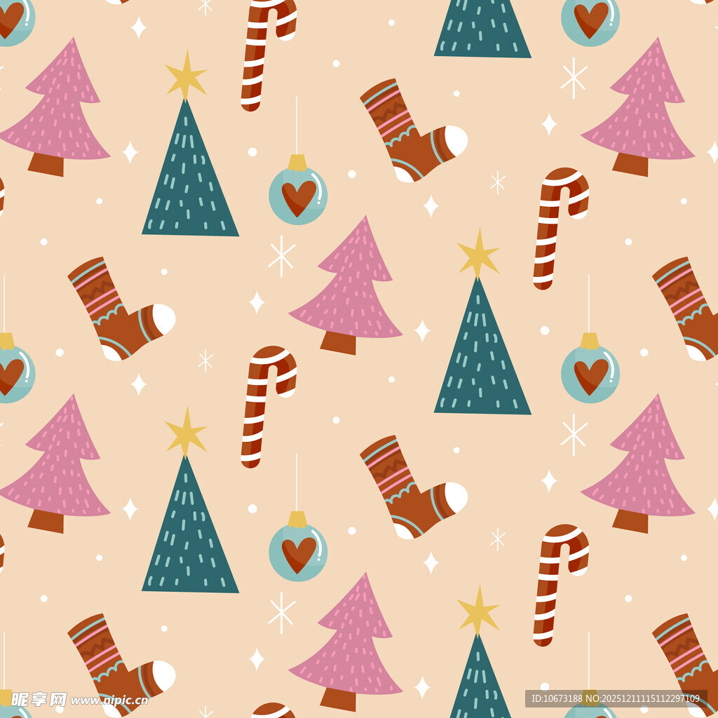 圣诞主题图案背景设计