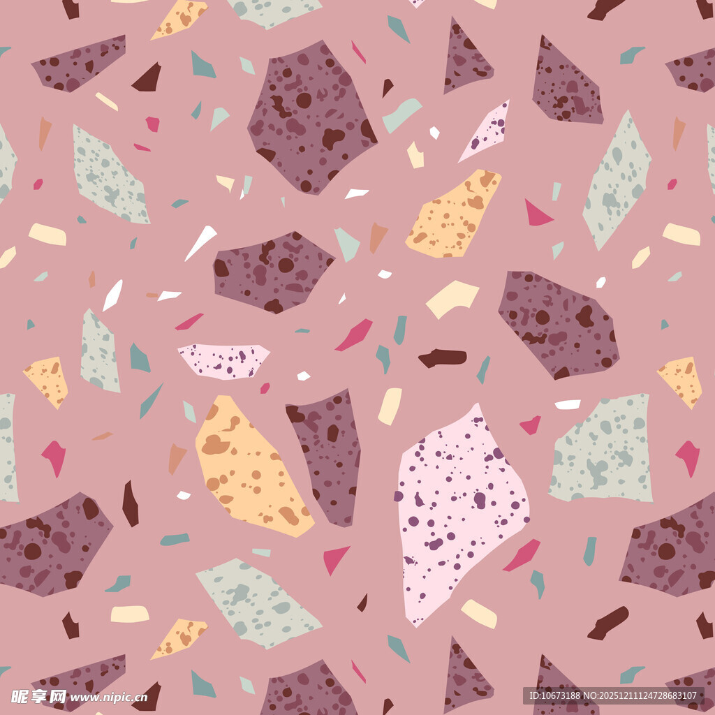 多彩碎块图案背景纹理