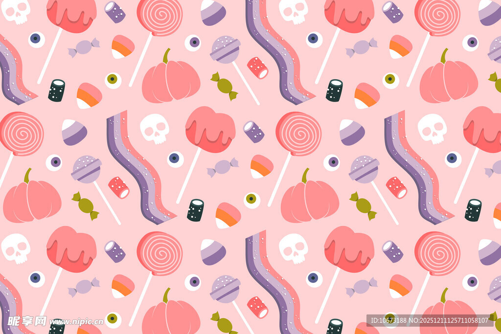 粉色桃子图案无缝背景