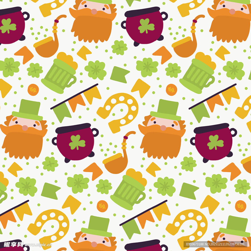 万圣节主题卡通图案背景