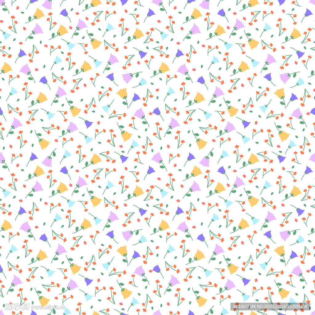 多彩碎花图案背景