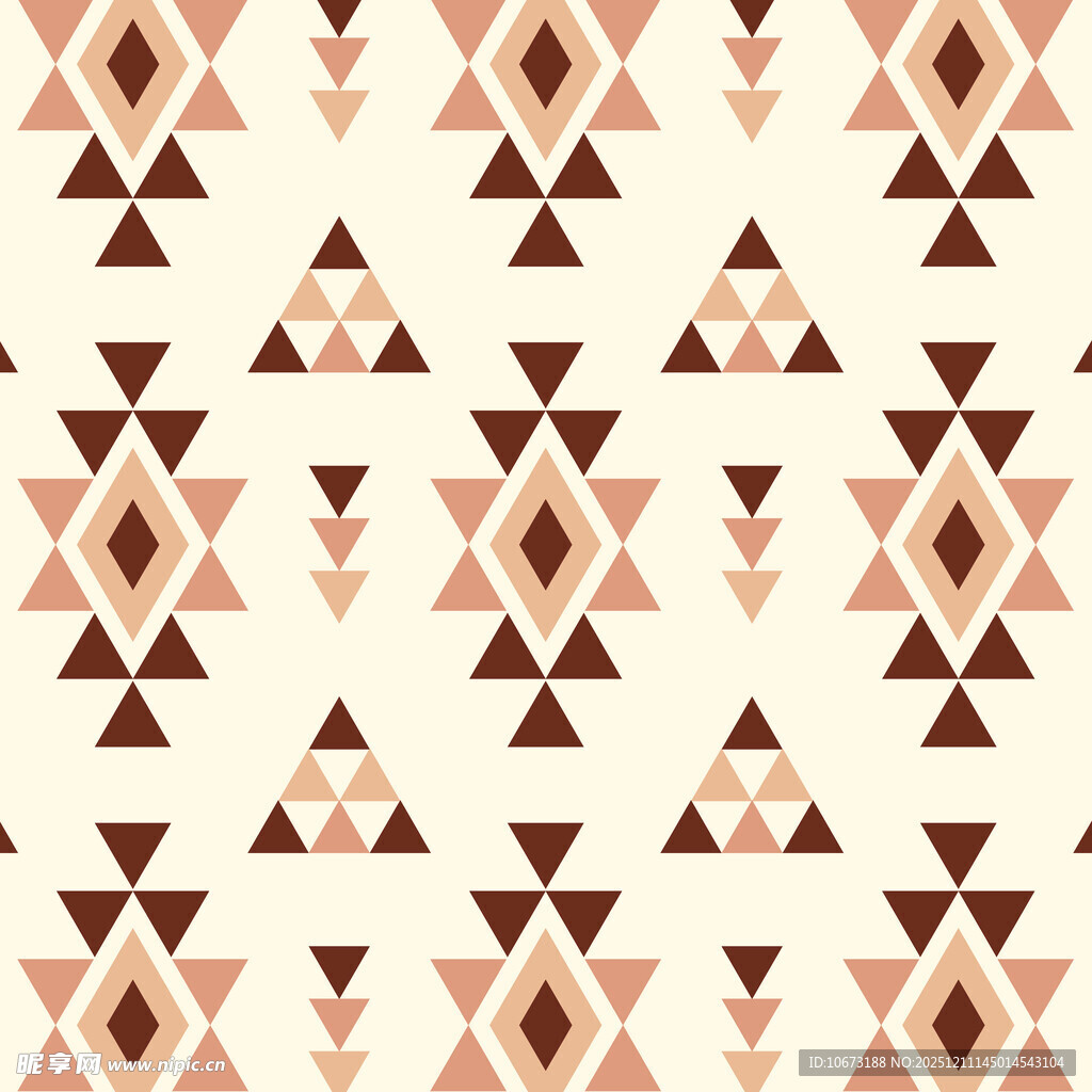 几何图案民族风无缝背景