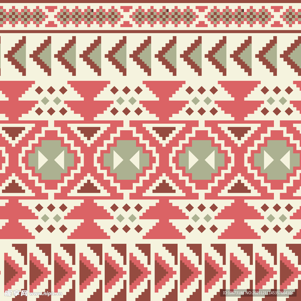 几何民族风图案纹理