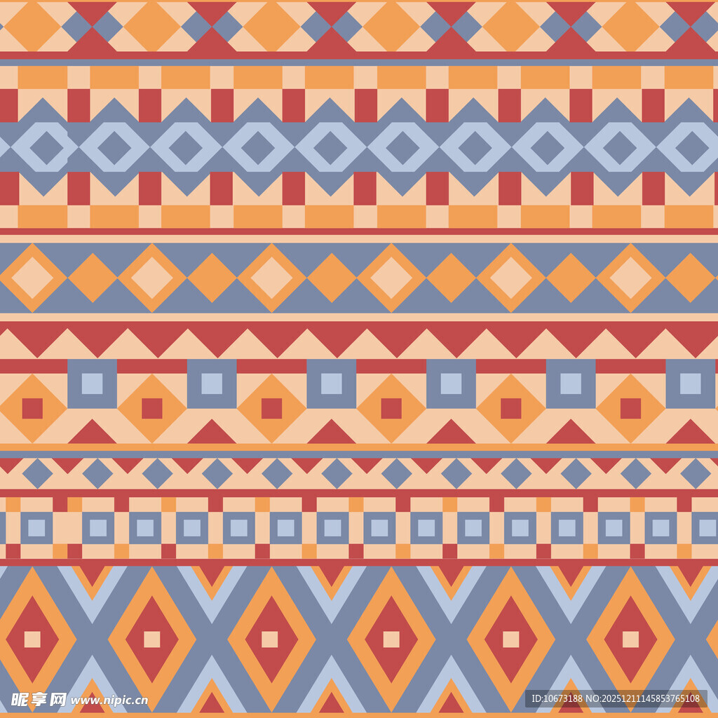 民族风几何图案纹理背景