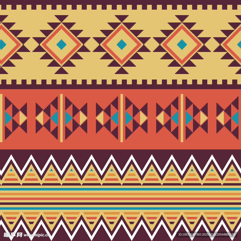 民族风几何图案纹理