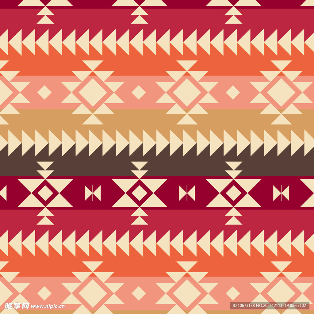 几何图案民族风纹理背景