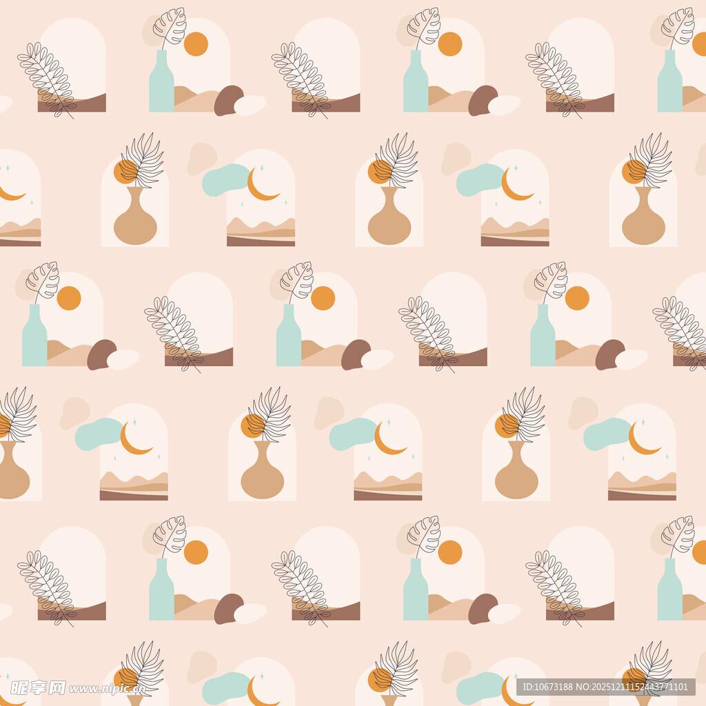 复古风书籍台灯图案背景