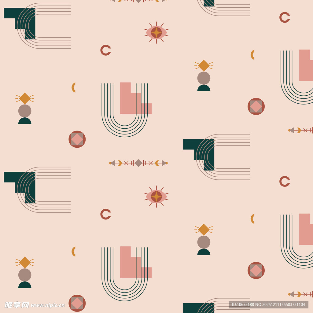 几何图案装饰背景图