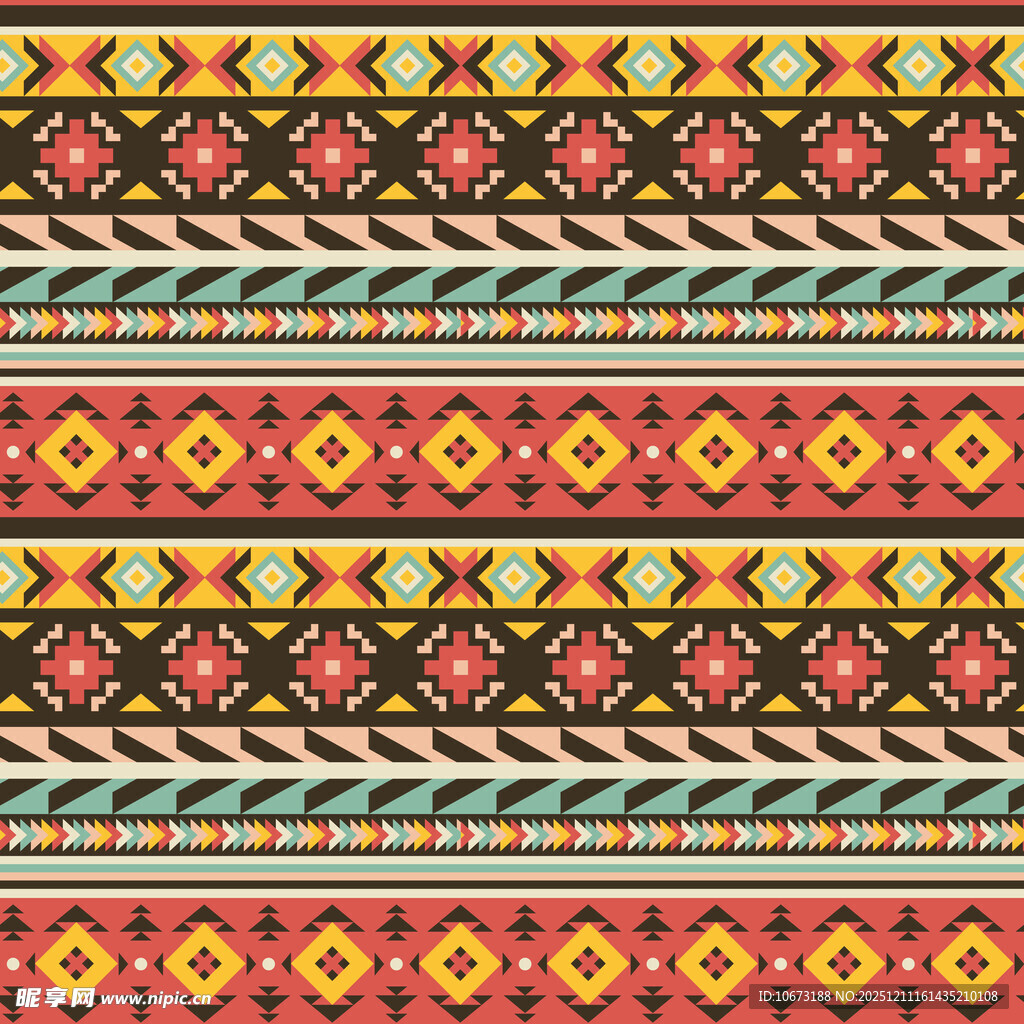 民族风几何图案纹理