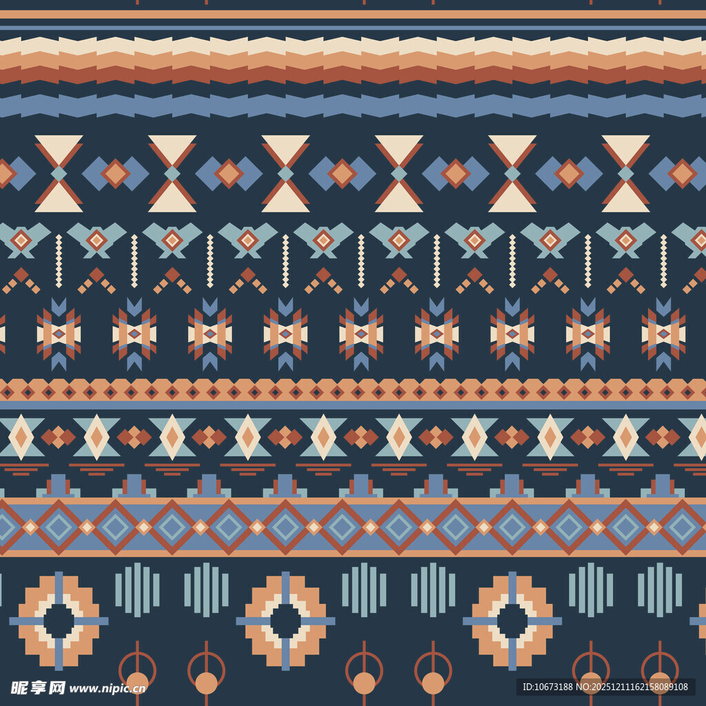 民族风几何图案纹理