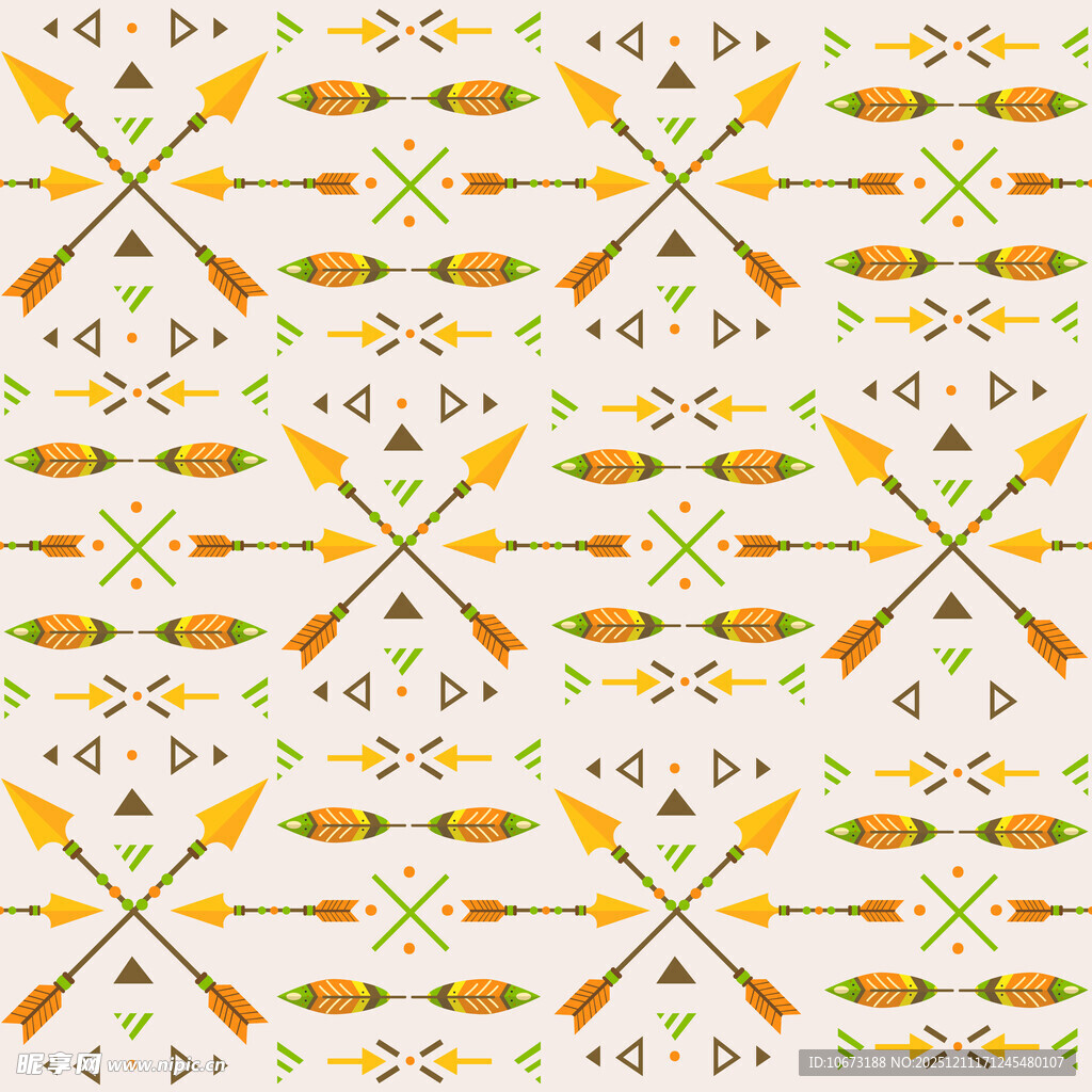 几何箭头图案背景设计