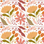 花卉几何图案装饰背景图